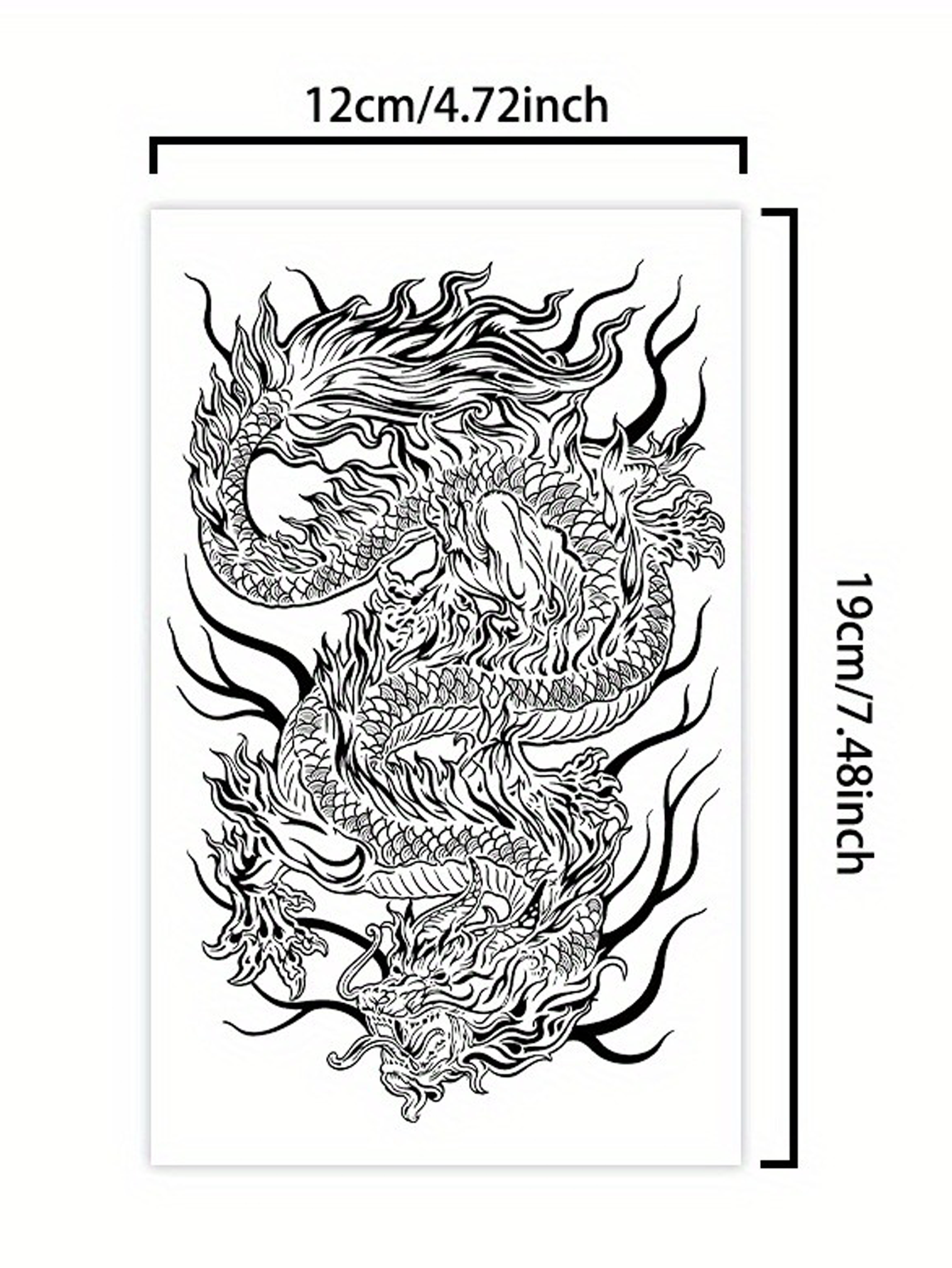 Dragon Semi-Permanent Waterproof Tattoo Sticker